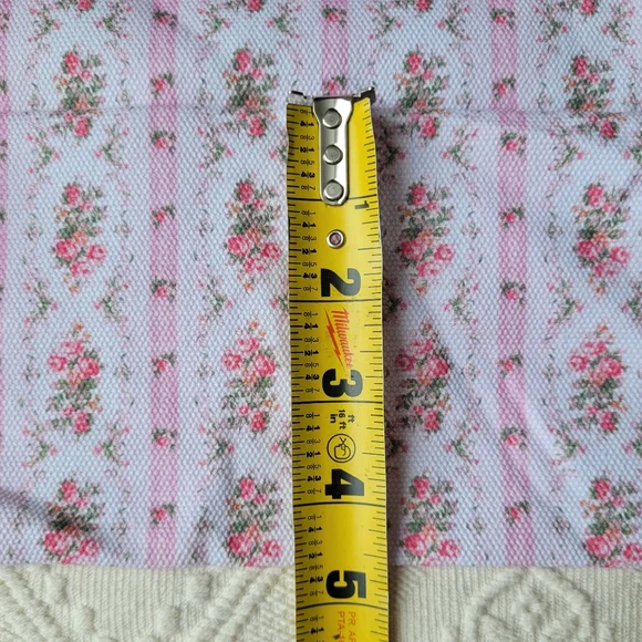 LOVESHACKFANCY X SUPERGA FLORAL BOW TOTE BAG PINK WHITE GOLD - Picture 10 of 14